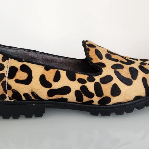 ***BRAND NEW*** "ME TOO" AUTHENTIC Leopard  Fur Loafers - Size 6M - Picture 3 of 8